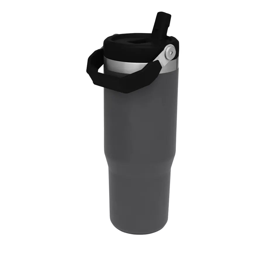STANLEY 經典系列 IceFlow 手提吸管杯 0.88L - 曜石灰