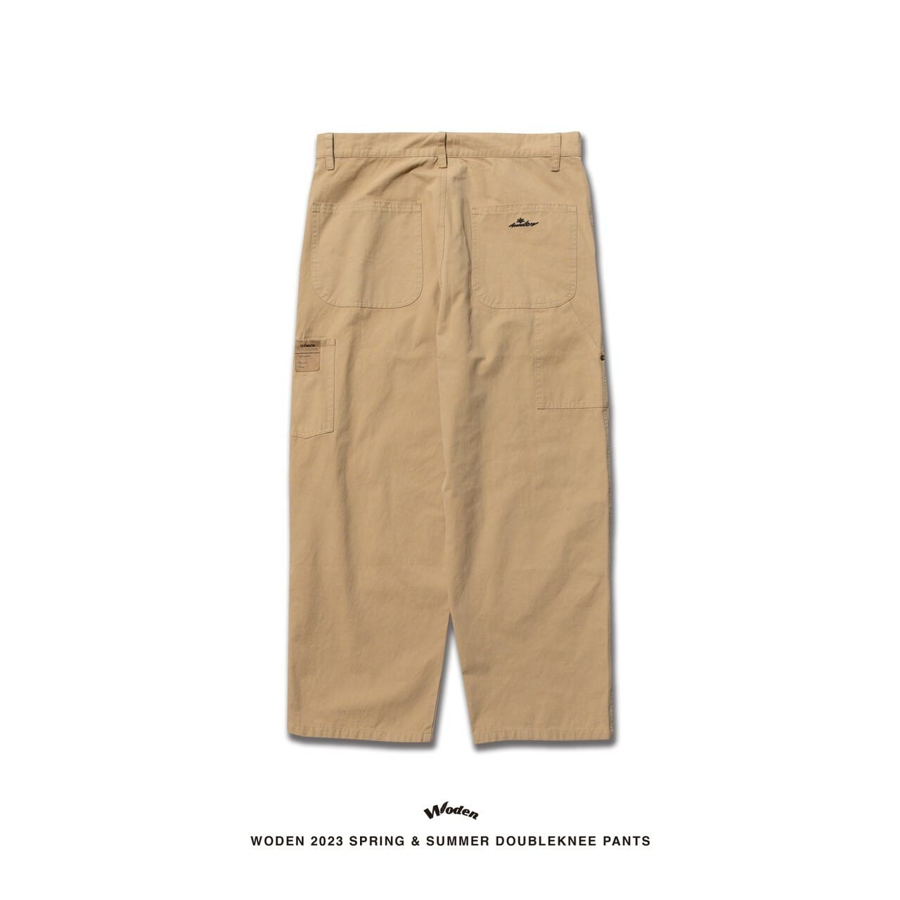 WODEN 2023 Spring & Summer 081 Double knee Pants 卡其款
