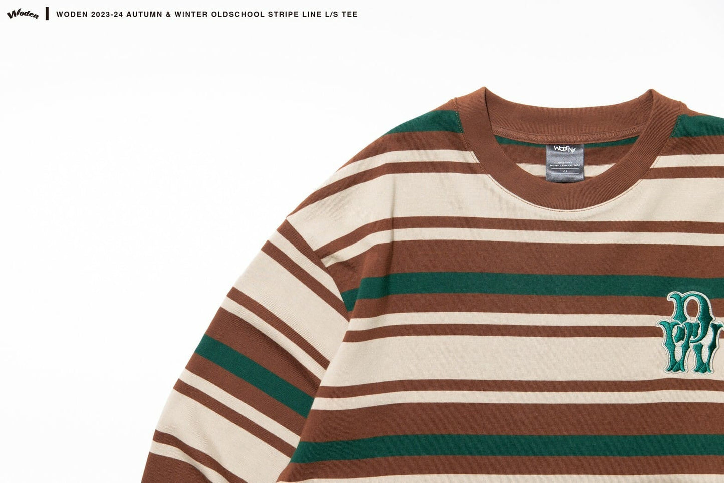 WODEN 2023-24 Autumn & Winter 002 Oldschool Stripe Line L/S Tee