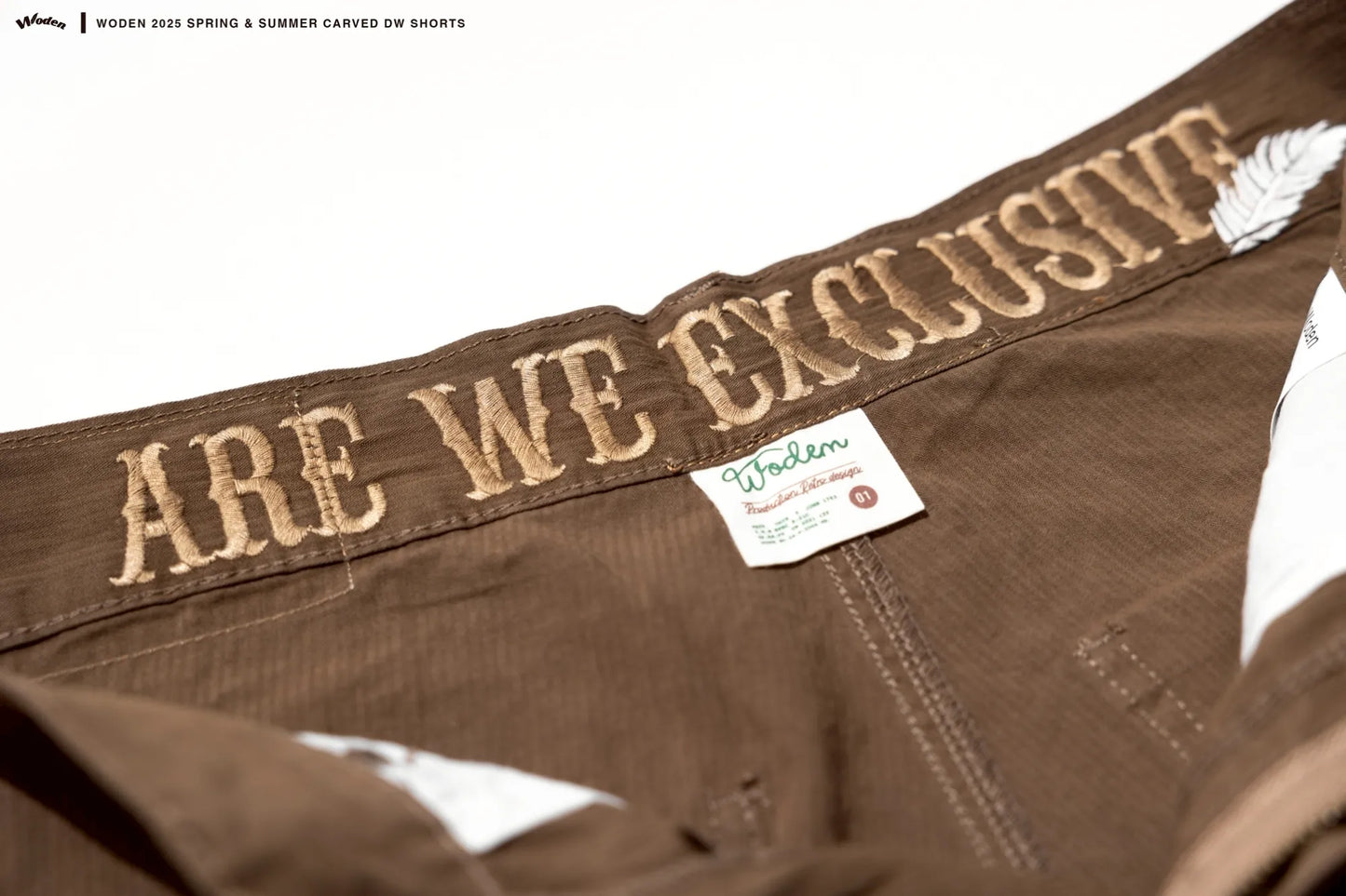 WODEN 2025 Spring & Summer 042 Carved DW Shorts