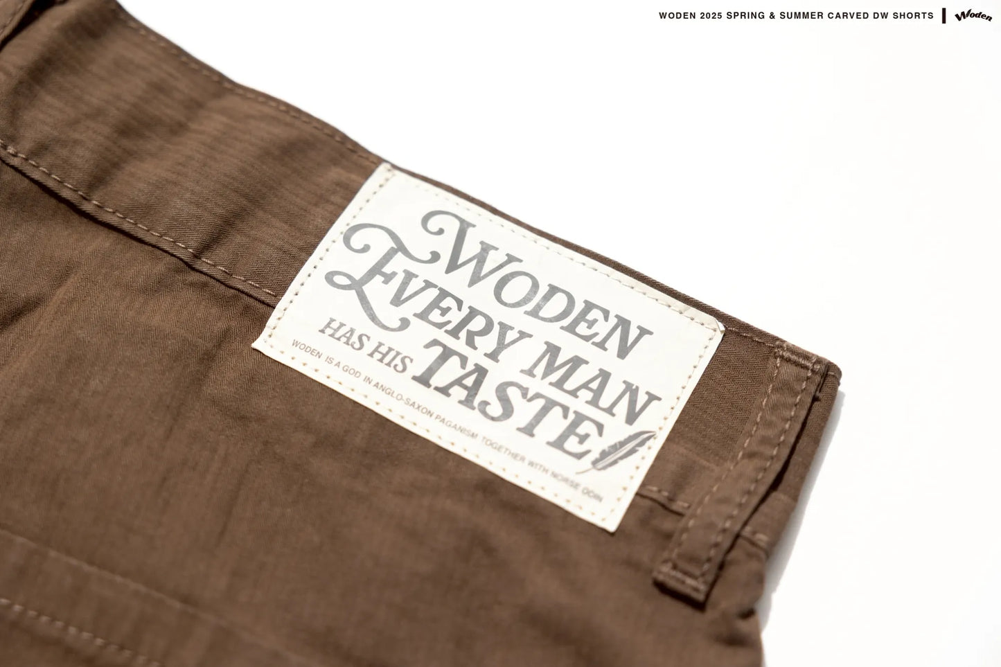 WODEN 2025 Spring & Summer 042 Carved DW Shorts