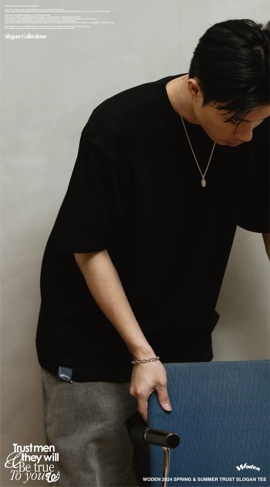 WODEN 2024 Spring & Summer 004 Trust Slogan Tee
