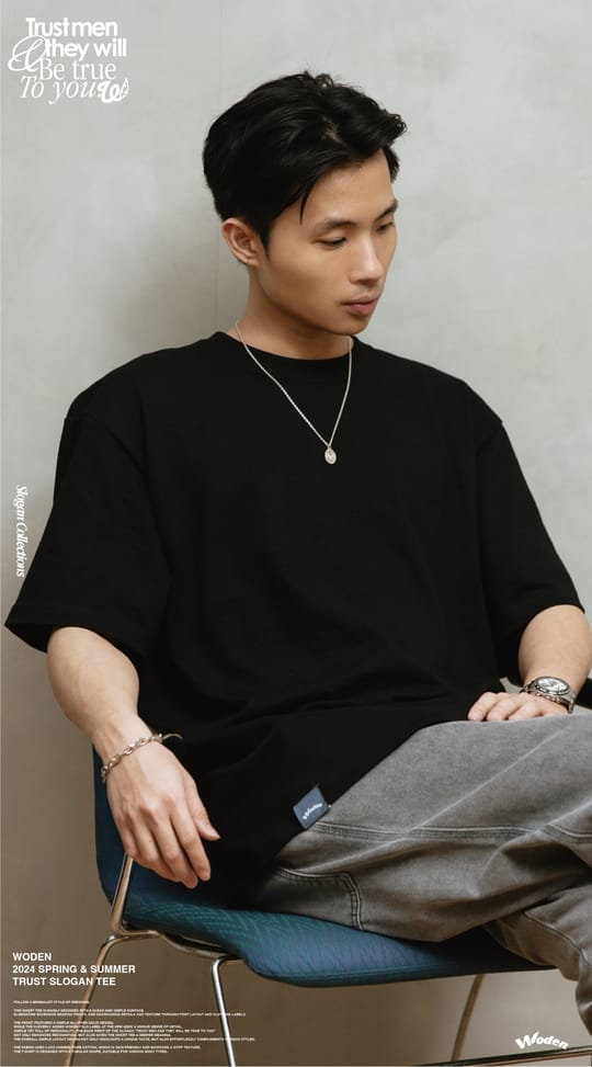 WODEN 2024 Spring & Summer 004 Trust Slogan Tee