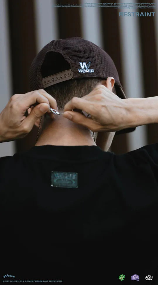 WODEN 2025 Spring & Summer 033 Freedom Font Trucker Hat