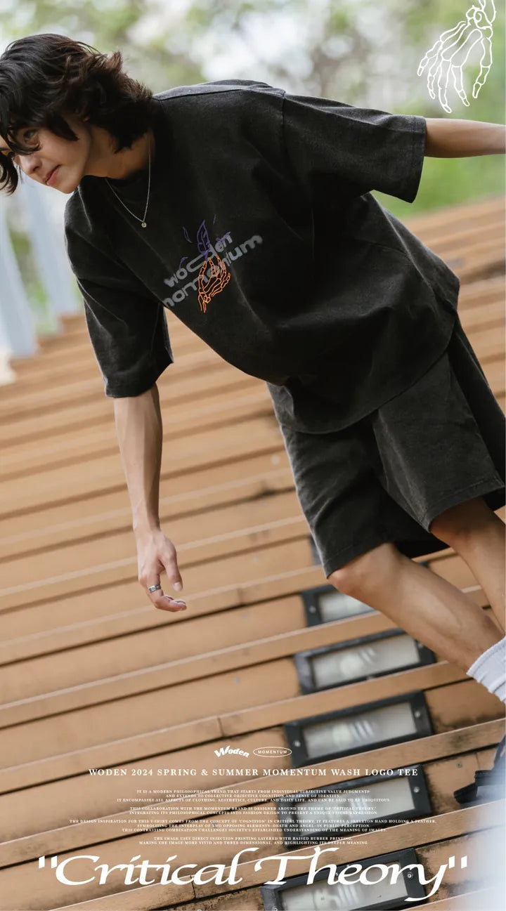 WODEN 2024 Spring & Summer 071 Momentum Wash LOGO Tee