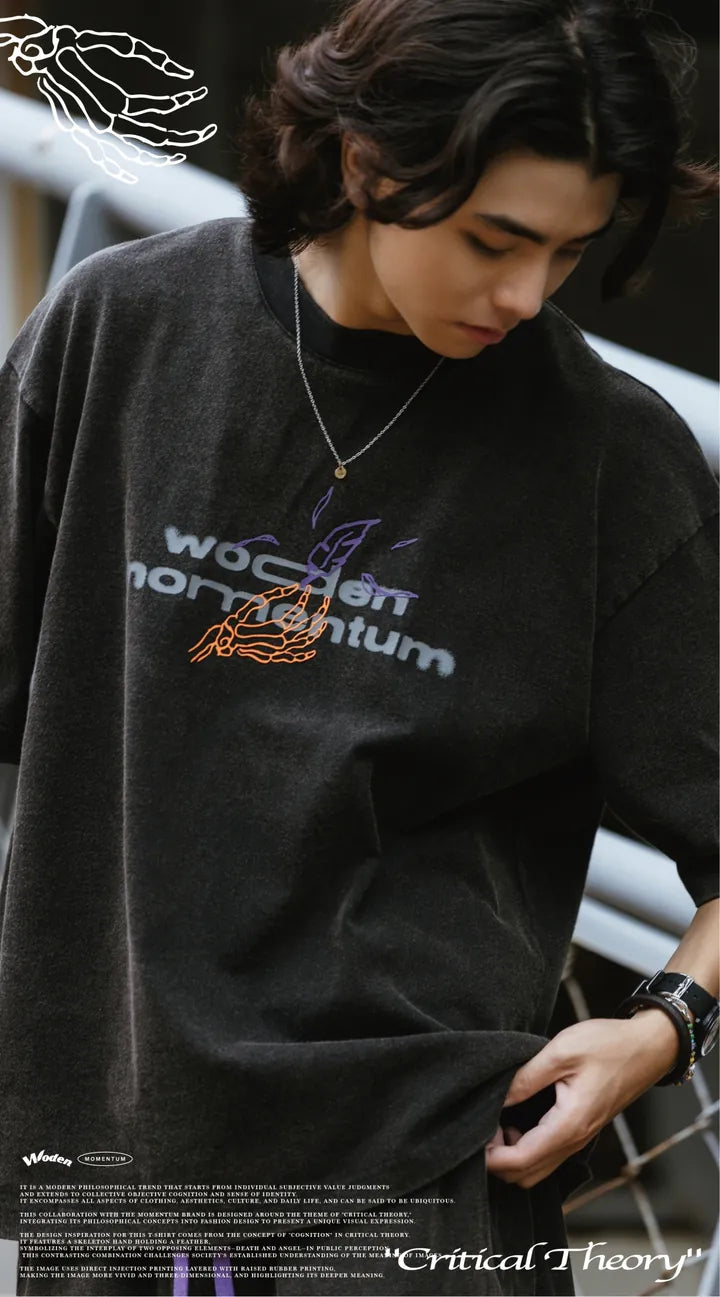 WODEN 2024 Spring & Summer 071 Momentum Wash LOGO Tee