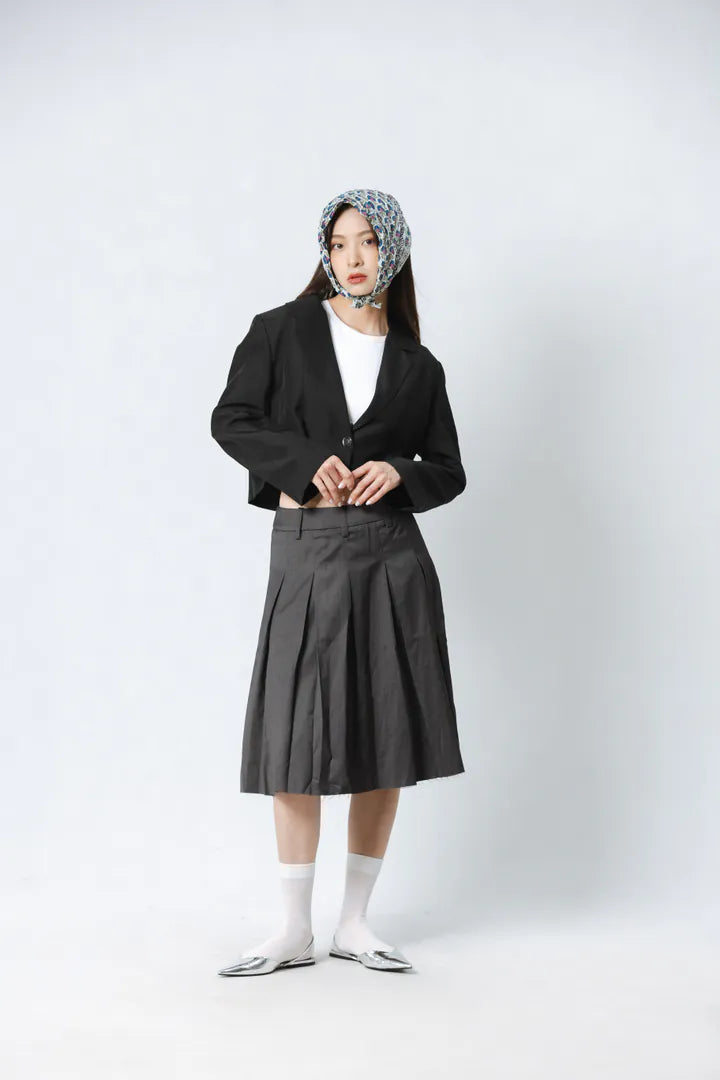 YOKO OW純色短版西裝外套