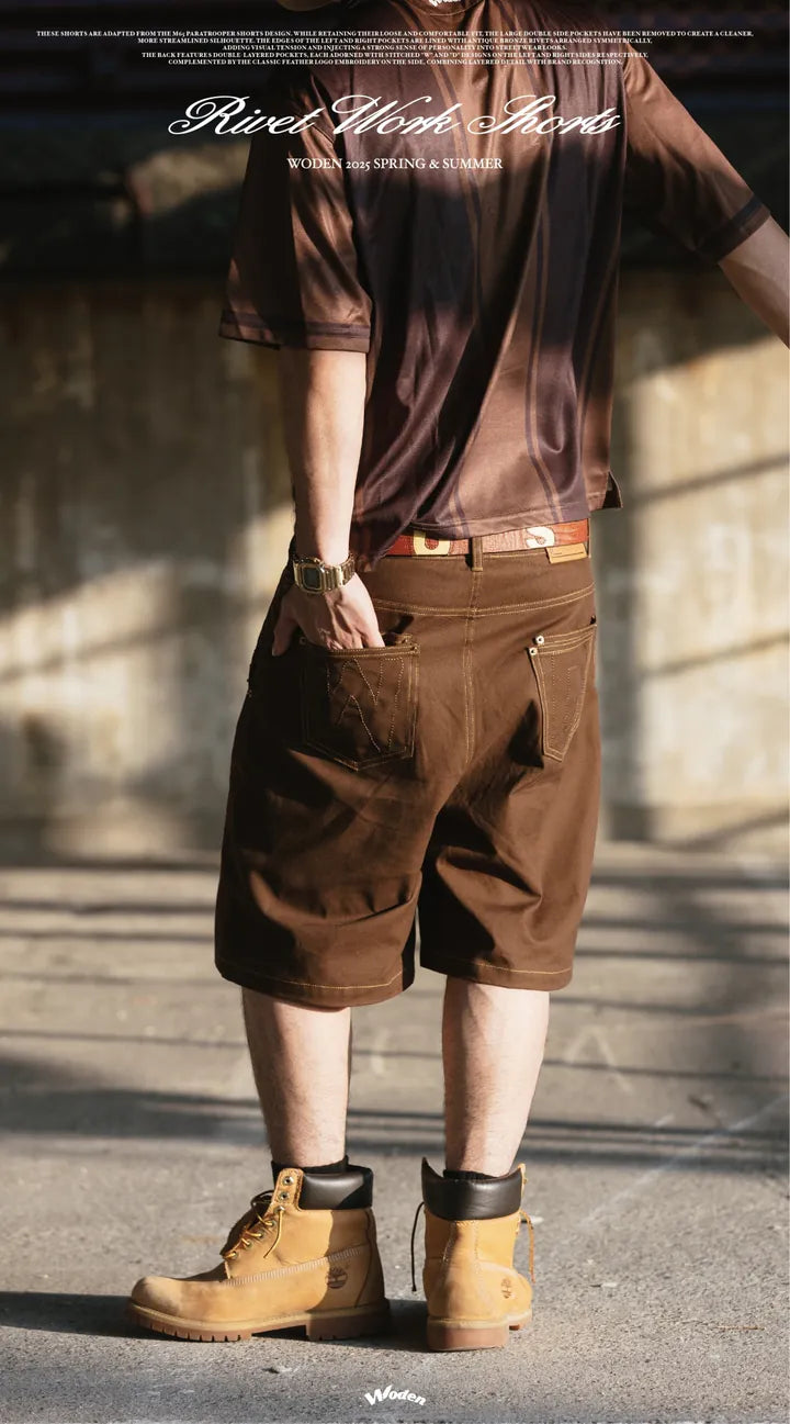 WODEN 2025 Spring & Summer 059 Rivet Work Shorts