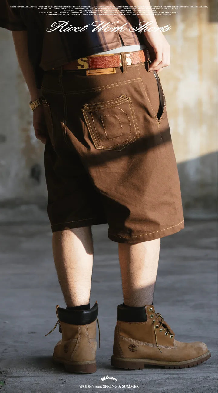 WODEN 2025 Spring & Summer 059 Rivet Work Shorts