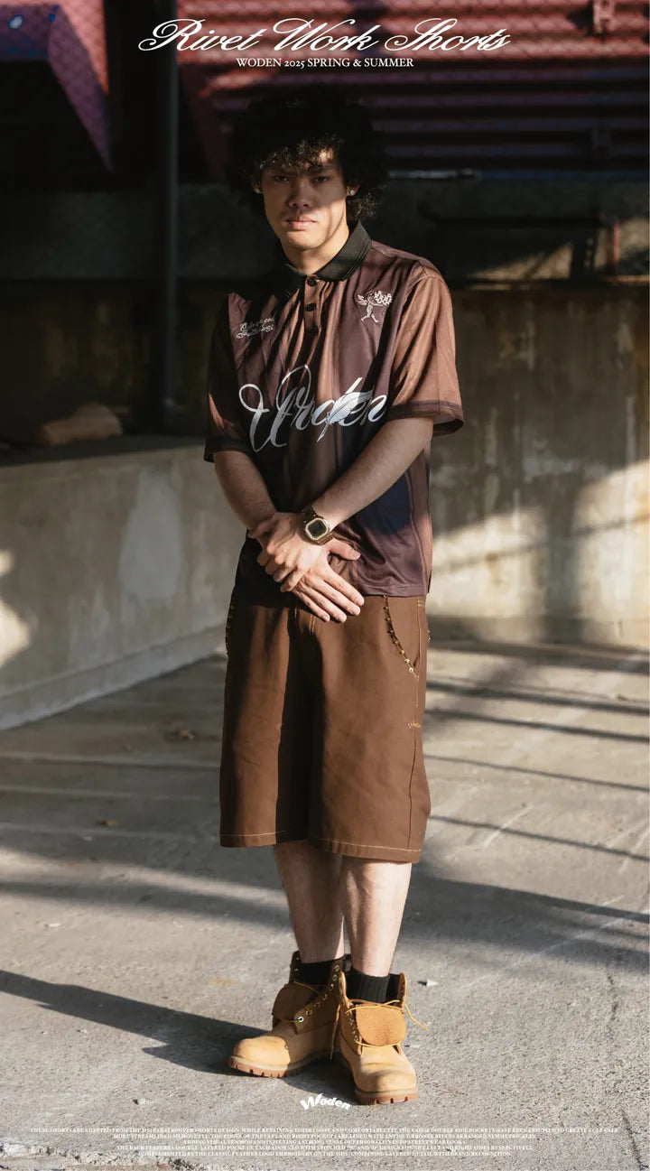 WODEN 2025 Spring & Summer 059 Rivet Work Shorts