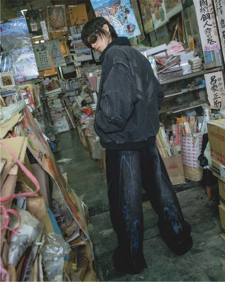parallax.tp 25 S/S “Runes” Baggy Jeans