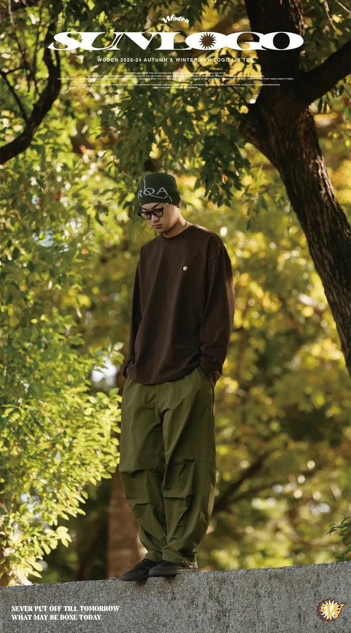 WODEN 2023 Autumn & Winter 040 Sun LOGO L/S tee