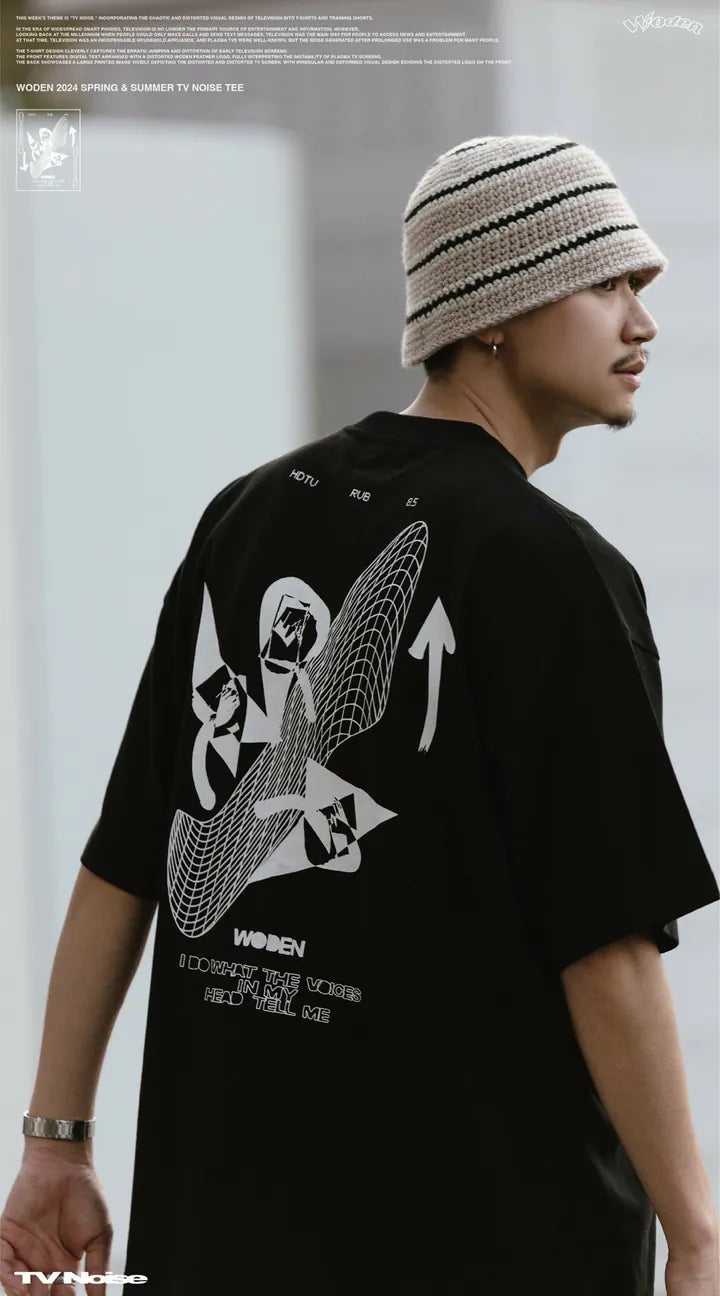 WODEN 2024 Spring & Summer 011 TV Noise Tee