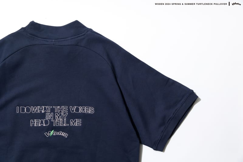 WODEN 2024 Spring & Summer 001 Turtleneck Pullover 海軍藍款