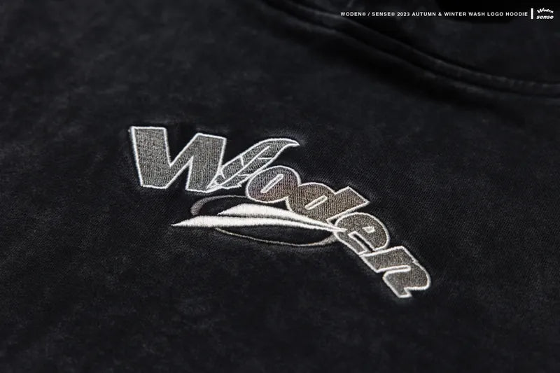WODEN® / sense® 2023 Autumn & Winter 049 Wash LOGO Hoodie