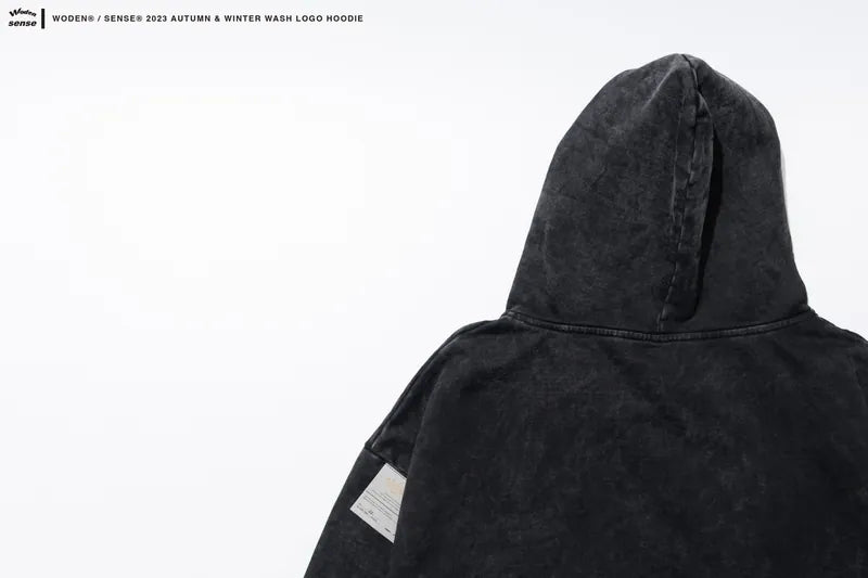 WODEN® / sense® 2023 Autumn & Winter 049 Wash LOGO Hoodie