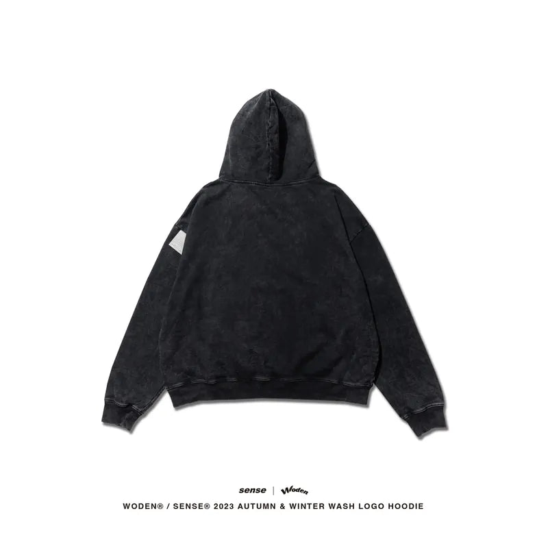 WODEN® / sense® 2023 Autumn & Winter 049 Wash LOGO Hoodie