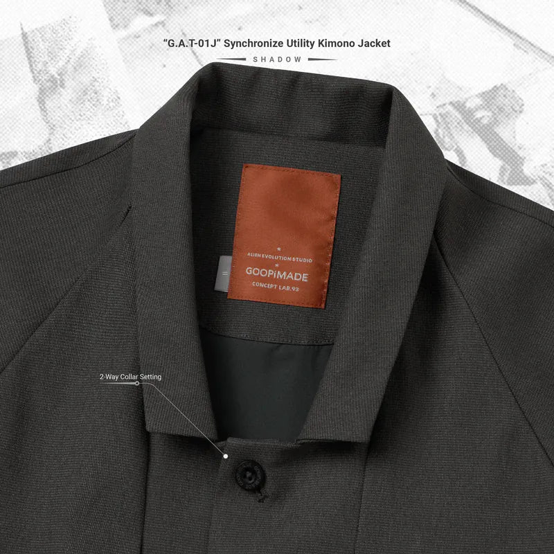 AES x GOOPiMADE “G.A.T-01J” Synchronize Utility Kimono Jacket - Shadow