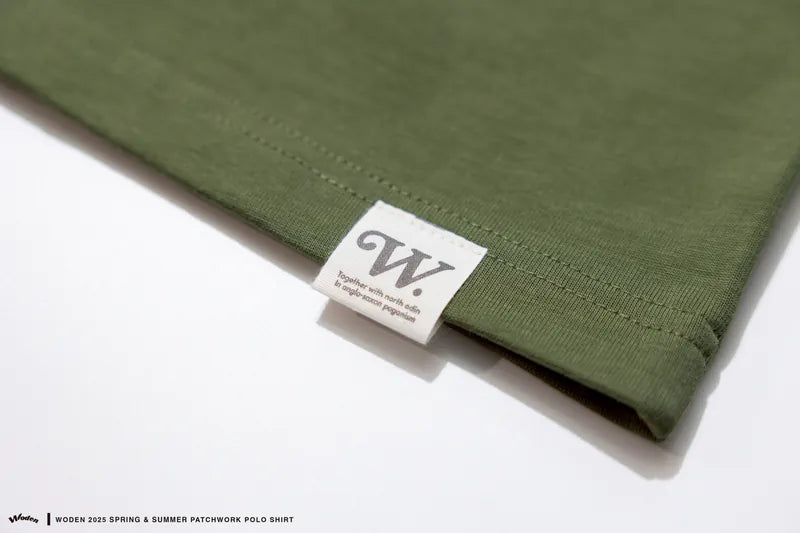 WODEN 2025 Spring & Summer 037 Patchwork POLO Shirt