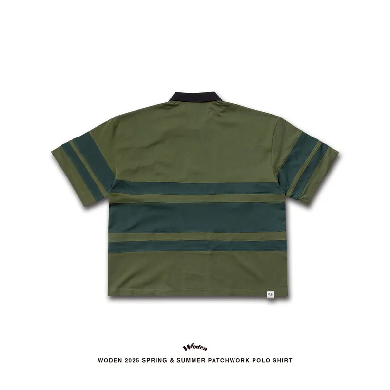 WODEN 2025 Spring & Summer 037 Patchwork POLO Shirt