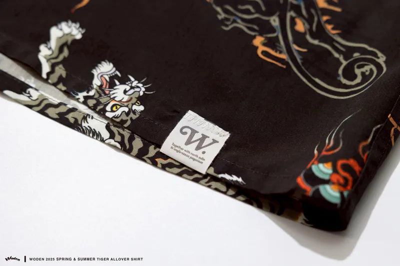 WODEN 2025 Spring & Summer Tiger Allover Shirt