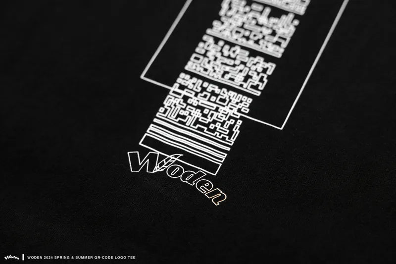 WODEN 2024 Spring & Summer 006 QR-code LOGO Tee