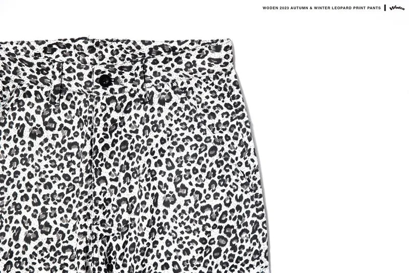 WODEN 2023 Autumn & Winter Leopard Print Pants