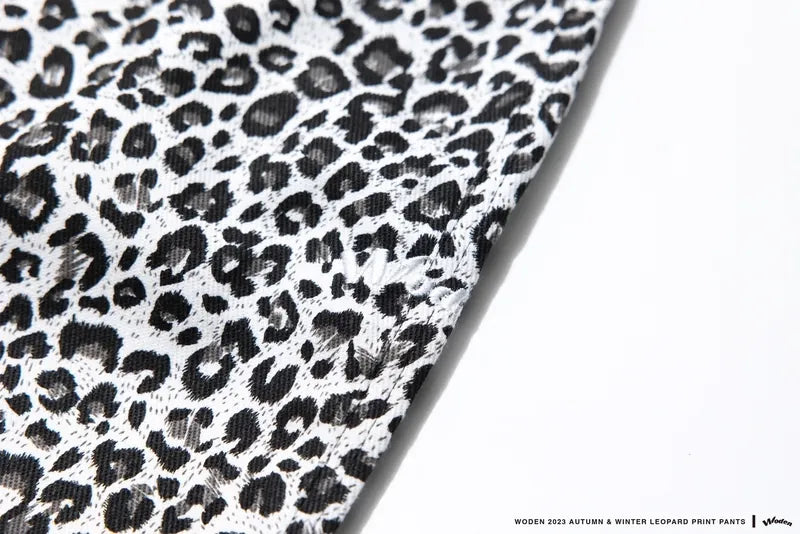 WODEN 2023 Autumn & Winter Leopard Print Pants