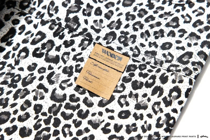 WODEN 2023 Autumn & Winter Leopard Print Pants