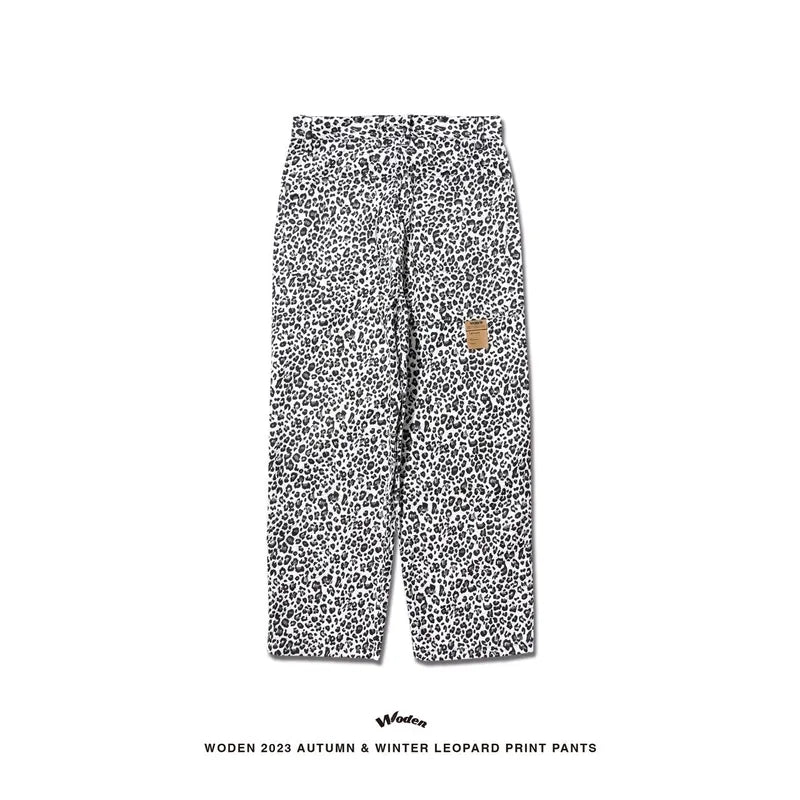 WODEN 2023 Autumn & Winter Leopard Print Pants