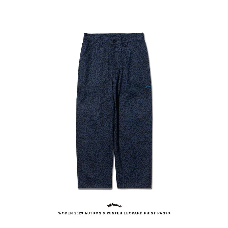 WODEN 2023 Autumn & Winter Leopard Print Pants