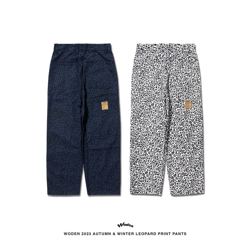 WODEN 2023 Autumn & Winter Leopard Print Pants