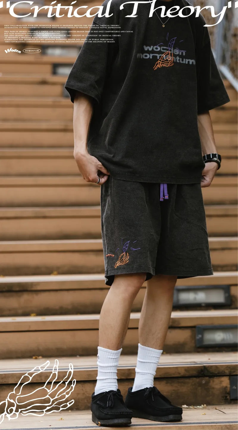 WODEN 2024 Spring & Summer 072 Momentum Wash LOGO Shorts
