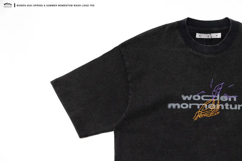 WODEN 2024 Spring & Summer 071 Momentum Wash LOGO Tee