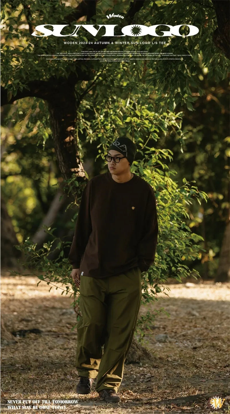 WODEN 2023 Autumn & Winter 040 Sun LOGO L/S tee