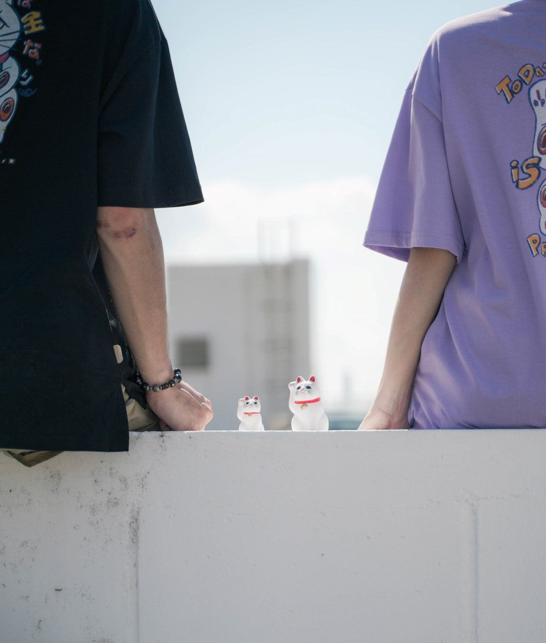 VINDAY 2023 復刻手描き招き猫 Tee ver.2 黑色