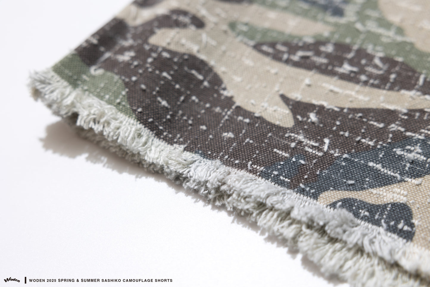 WODEN 2025 Spring & Summer 031 Sashiko Camouflage Shorts
