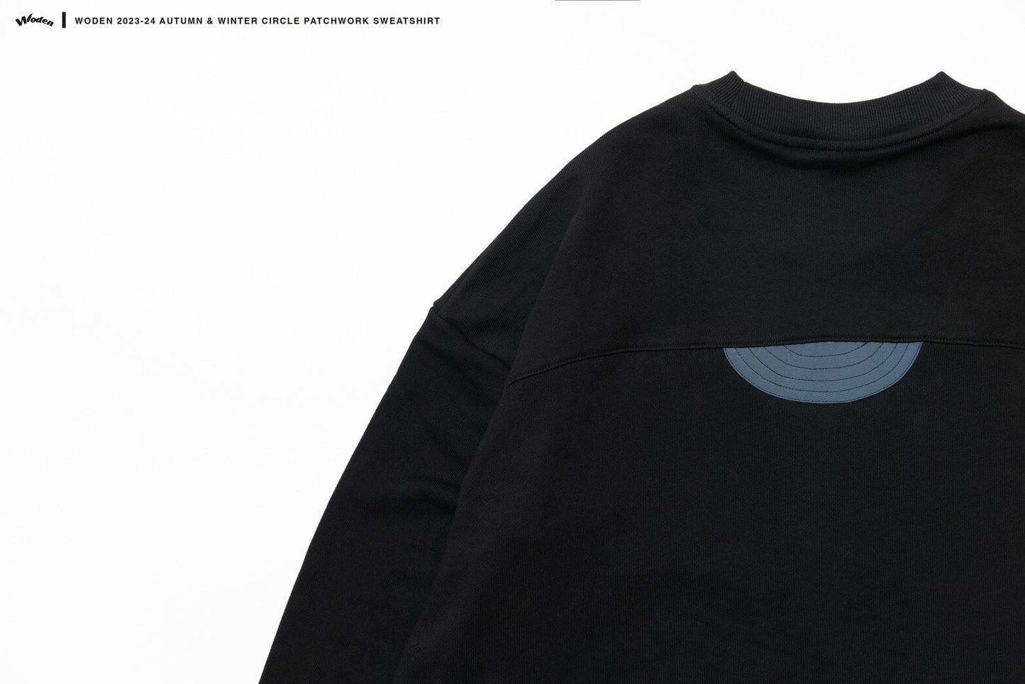 WODEN 2023-24 Autumn & Winter 006 Circle Patchwork Sweatshirt