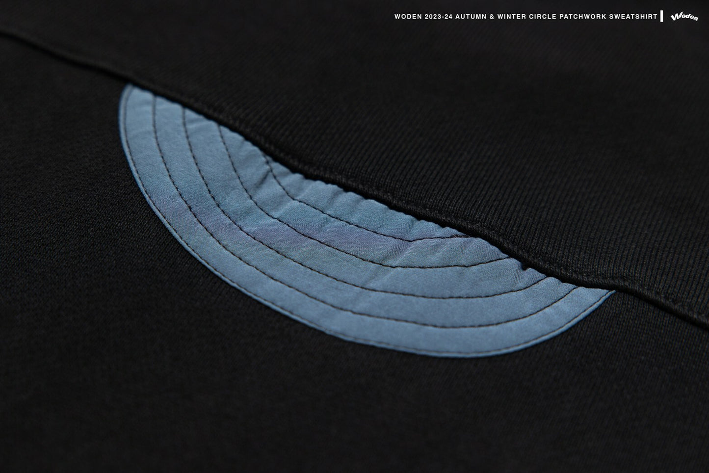 WODEN 2023-24 Autumn & Winter 006 Circle Patchwork Sweatshirt