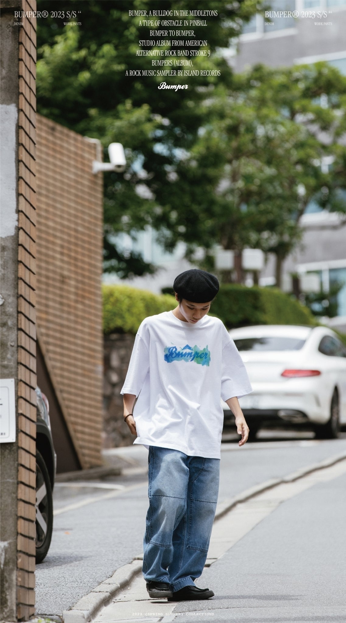 BUMPER 鐵道牛仔長褲