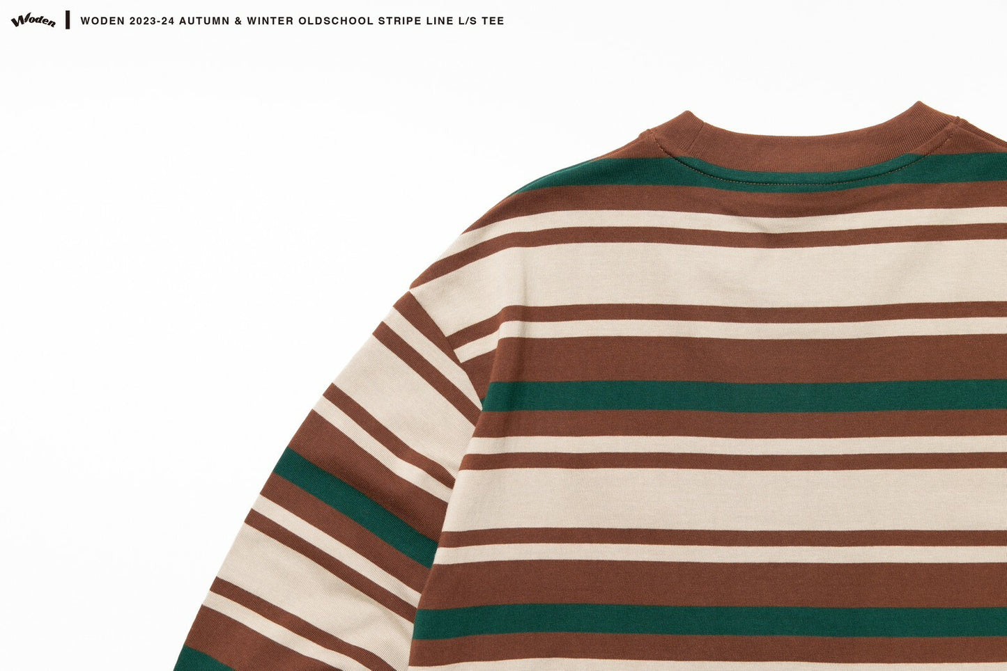 WODEN 2023-24 Autumn & Winter 002 Oldschool Stripe Line L/S Tee