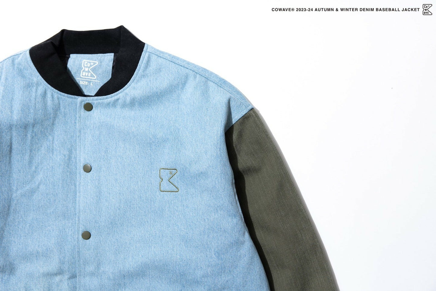 COWAVE 2023-24 Fall & Winter Denim Baseball Jacket