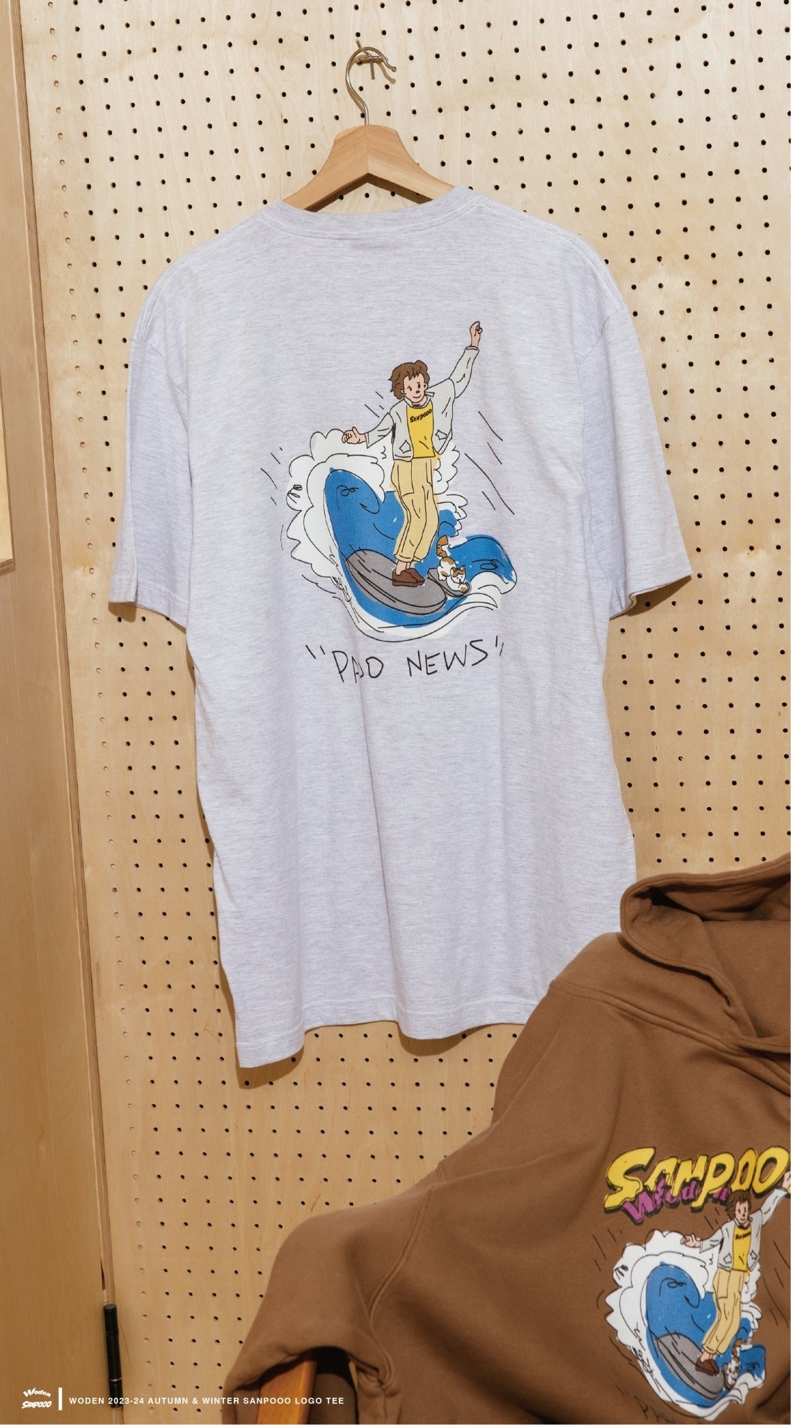 WODEN 2023-24 Autumn & Winter SANPOOO LOGO tee