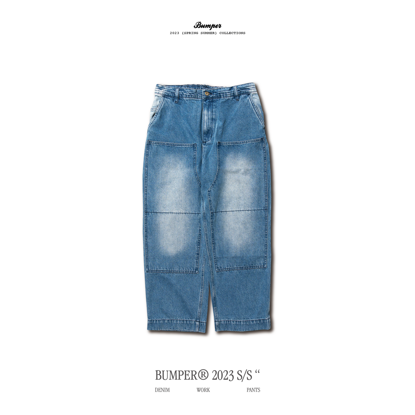 BUMPER 鐵道牛仔長褲