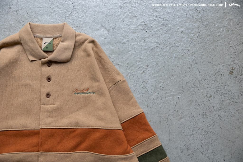 WODEN 2023 Fall & Winter Patchwork Polo Shirt