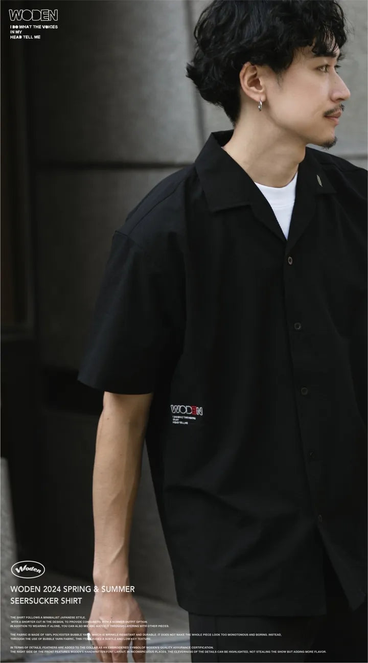 WODEN 2024 Spring & Summer 051 Seersucker Shirt