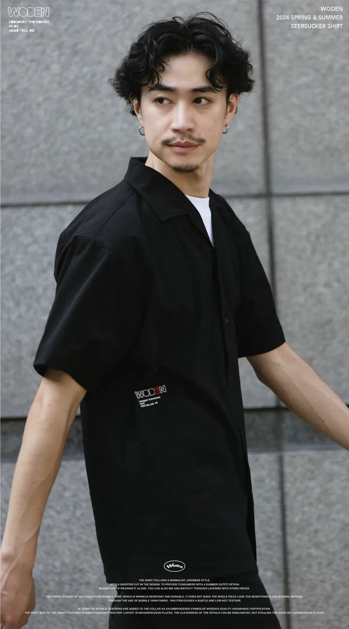 WODEN 2024 Spring & Summer 051 Seersucker Shirt