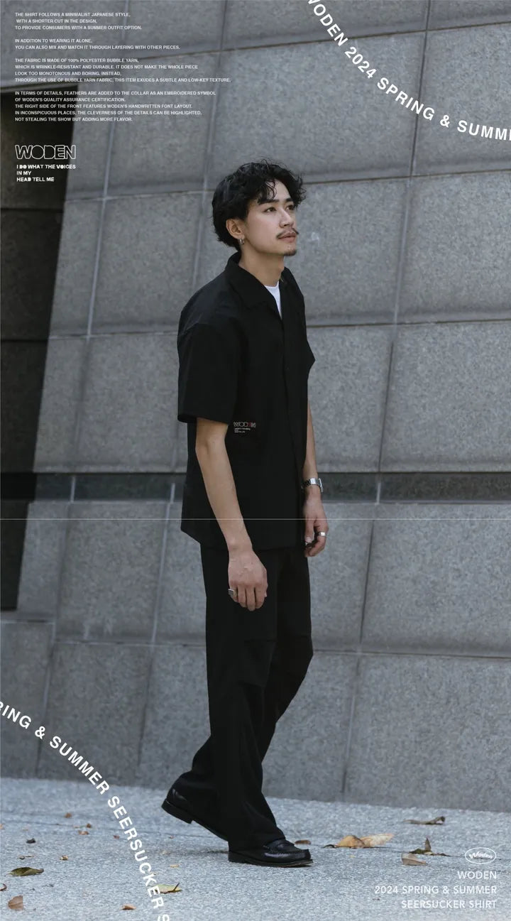 WODEN 2024 Spring & Summer 051 Seersucker Shirt