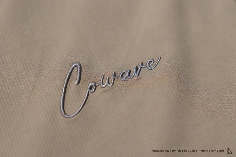 COWAVE 2024 Spring & Summer Straight strip shirt