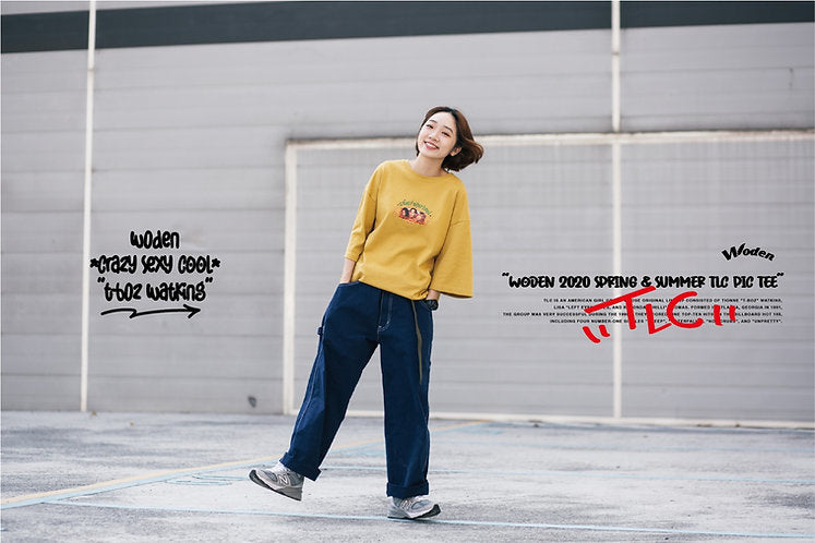 WODEN 2020 Spring & Summer TLC Pic Tee(芥末黃)